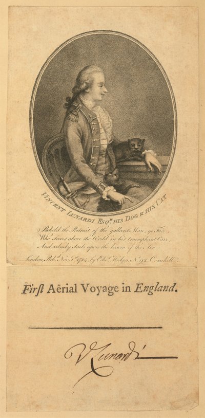 Vincent Lunardi, 1784 by English School