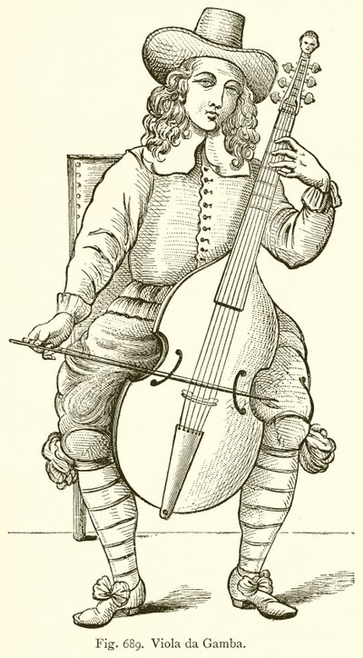 Viola da Gamba by English School