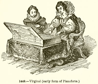 Virginal (Early Form of Pianoforte) by English School