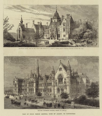 Visit of HRH Prince Leopold, Duke of Albany, to Nottingham by English School