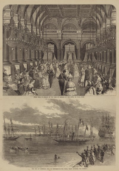 Visit of Victor Emmanuel II of Italy by English School