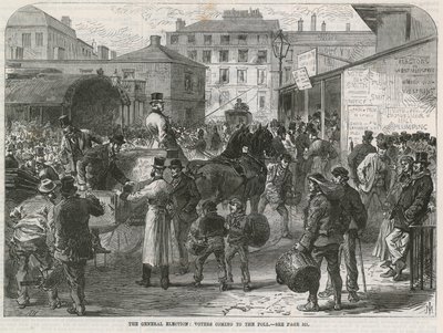 Voters Coming to the Poll by English School