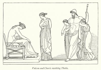 Vulcan and Charis meeting Thetis by English School