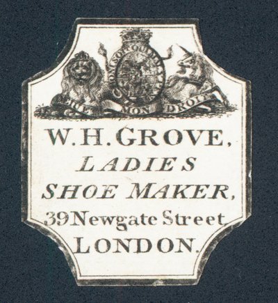W H Grove, Ladies Shoe Maker by English School