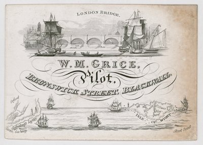 W M Grace, Pilot, Trade Card by English School