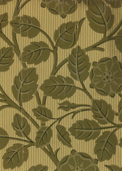 Wallpaper from the home of Thomas Carlyle by English School
