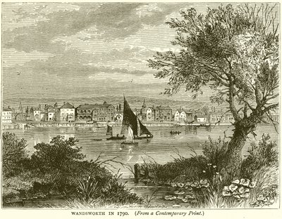 Wandsworth in 1790 by English School