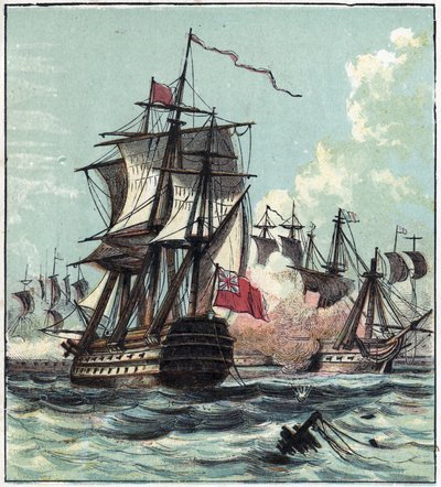 Battle of the 13th Prairial Year II by English School
