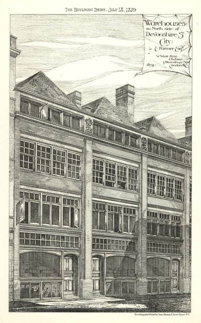 Warehouses on the north side of Devonshire Street by English School