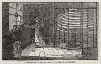Warping mill used by the Spitalfields silk weavers by English School