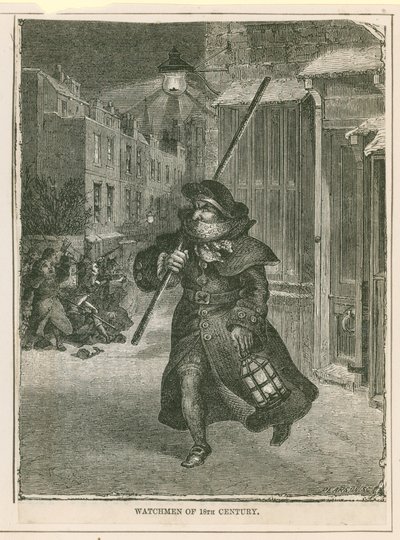 Watchmen of the 18th Century by English School