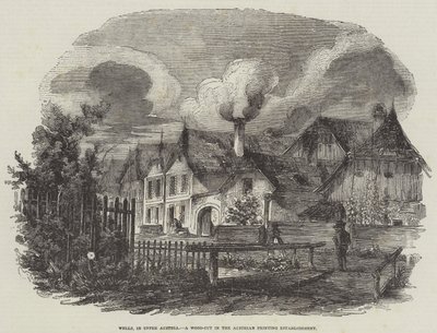 Wells, in Upper Austria, a Wood-Cut in the Austrian Printing Establishment by English School