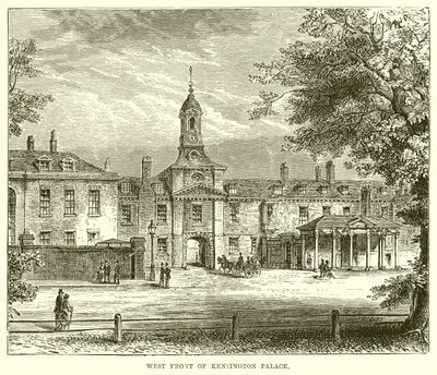 West Front of Kensington Palace by English School