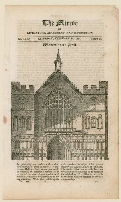 Westminster Hall by English School