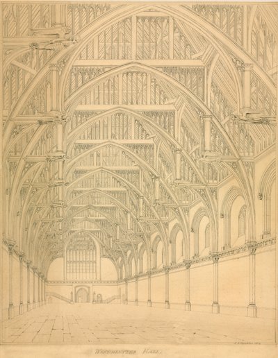 Westminster Hall, 1814 by English School