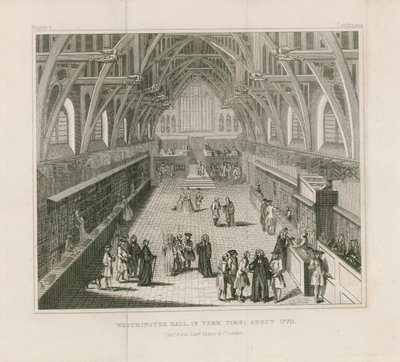 Westminster Hall in term time, about 1770 by English School