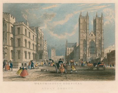 Westminster Hospital and Abbey Church by English School