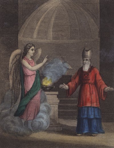 While Zacharias, in His Turn by English School