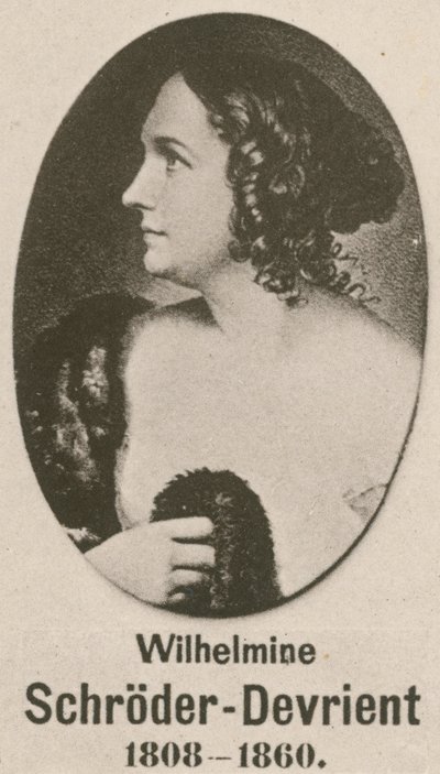 Wilhelmine Schroder-Devrient by English School