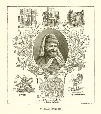 William Caxton by English School