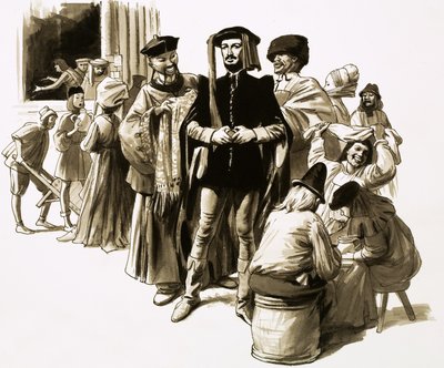 William Caxton was a successful merchant before turning to printing by English School