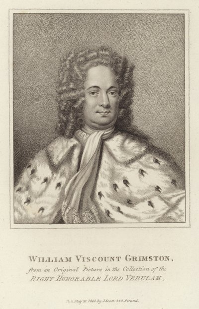 William Viscount Grimston by English School