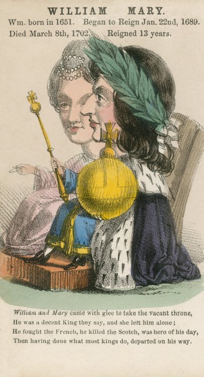 William and Mary by English School