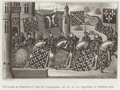 William of Haynault and His Companions Set Out on His Expedition to Friesland by English School