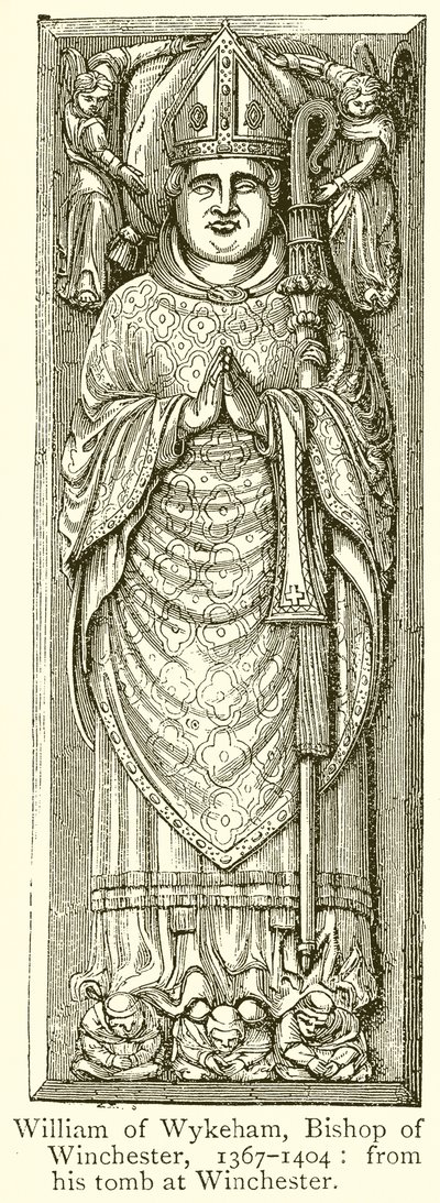 William of Wykeham, Bishop of Winchester, 1367-1404 by English School