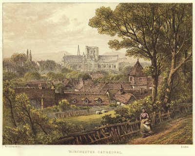 Winchester Cathedral in Winchester by English School