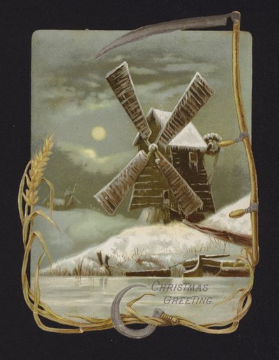 Windmill in the Snow by English School