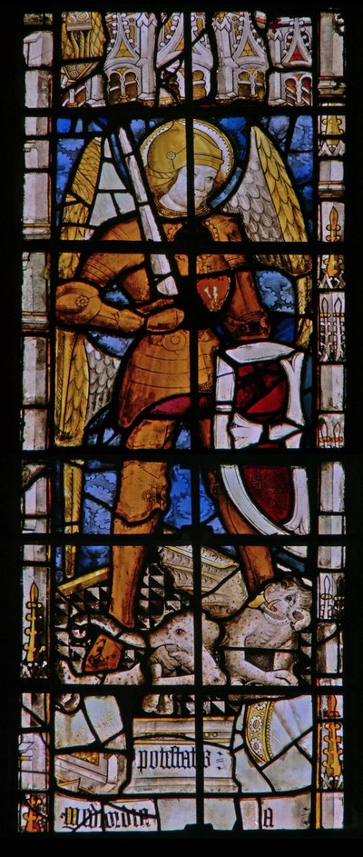 Window depicting a Power from the angelic Hierarchy by English School