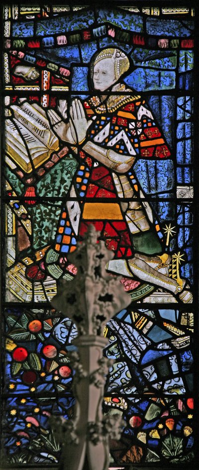Window depicting Richard Beauchamp (composite figure with female face) by English School
