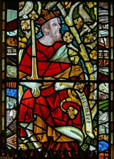 Window depicting Solomon on the Tree of Jesse by English School