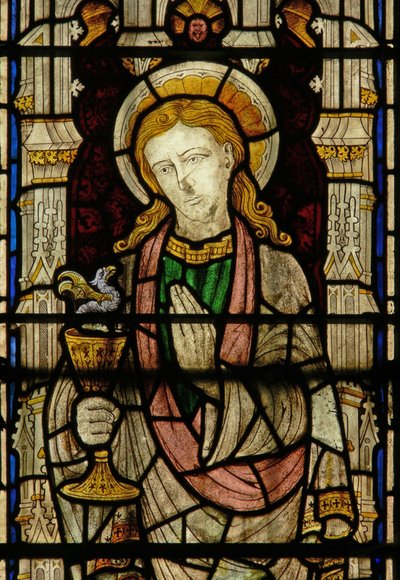 Window depicting St John by English School