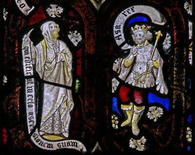 Tree of Jesse Figures: Asa and a Prophet by English School