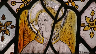 Window depicting an angel by English School