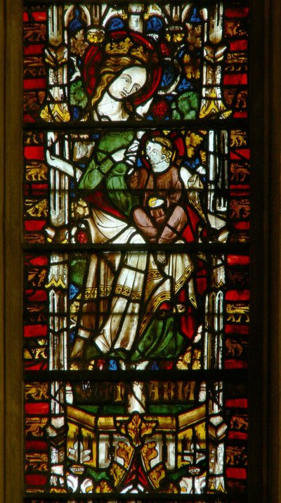 Window depicting the Virgin and Child on the Tree of Jesse by English School
