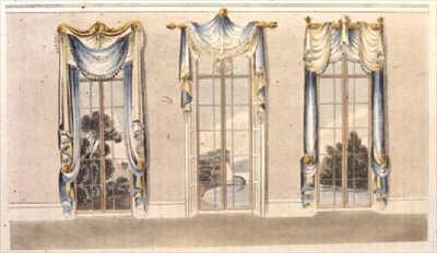 Window draperies, plate 112 from Ackermann