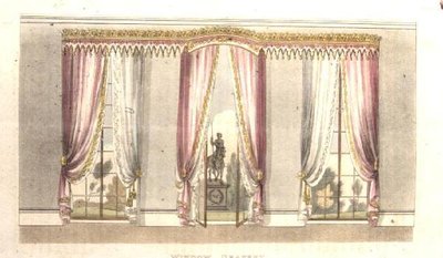 Window drapery, plate 114 from Ackermann
