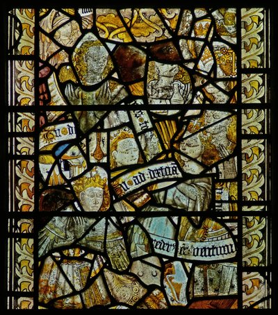 Window made up of fragments by English School