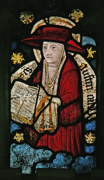 Window depicting a cardinal - Doctor of the Church? by English School