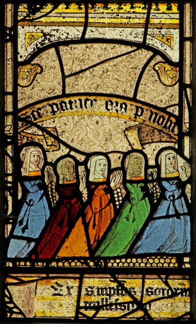 Window 4 depicting donors by English School