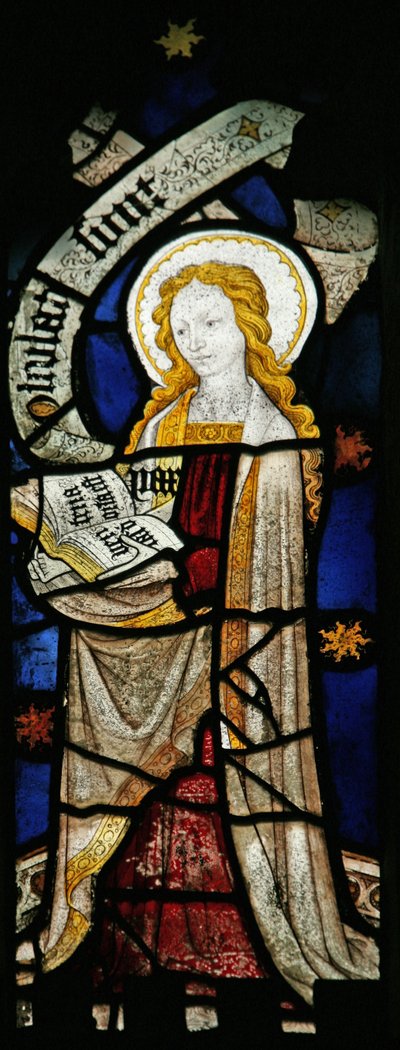 Window depicting the Cardinal Virtues: Peace by English School
