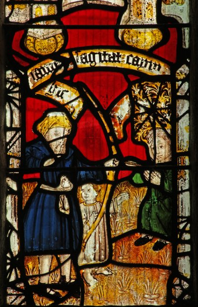 Window 1 depicting Cain is shot by Lamech by English School
