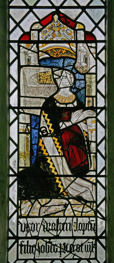 Window w2 depicting a donor - Elizabeth Pigot by English School