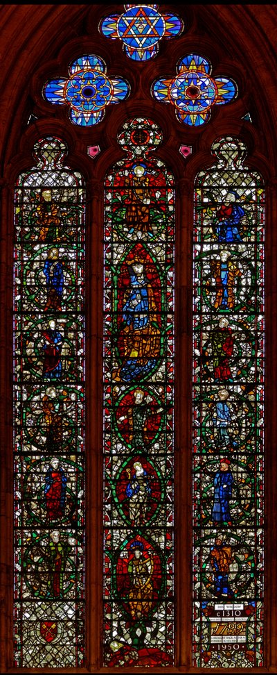 Window w30 depicting the Tree of Jesse by English School