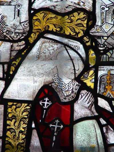 Window w3 depicting a donor - Lady Howard by English School