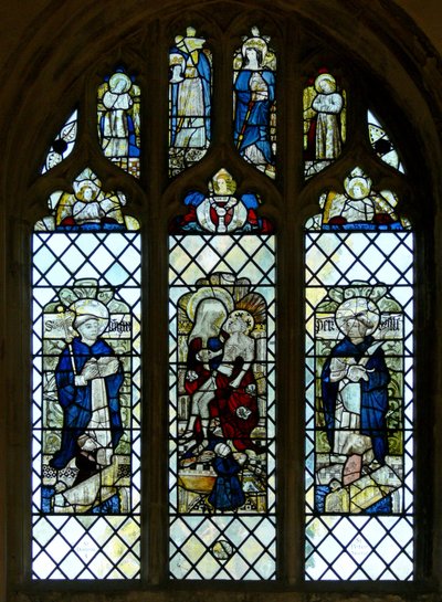 Window w4 depicting fourth window from the west end of the north aisle by English School