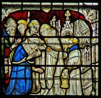 Window W5 depicting a scene from the life of St William by English School